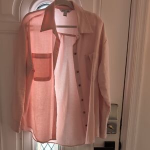 Old Navy Soft Pink Boyfriend Shirt